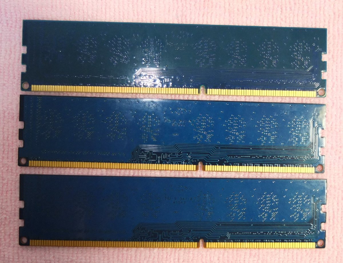 デスクトップメモリ　4GB PC3L-12800U　1R×8　Kingston製　3枚セット　計12GB_画像2