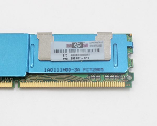 HP(Micron) 398707-051 PC2-5300 FB-DIMM ECC 2GB 2枚計4GB_画像3