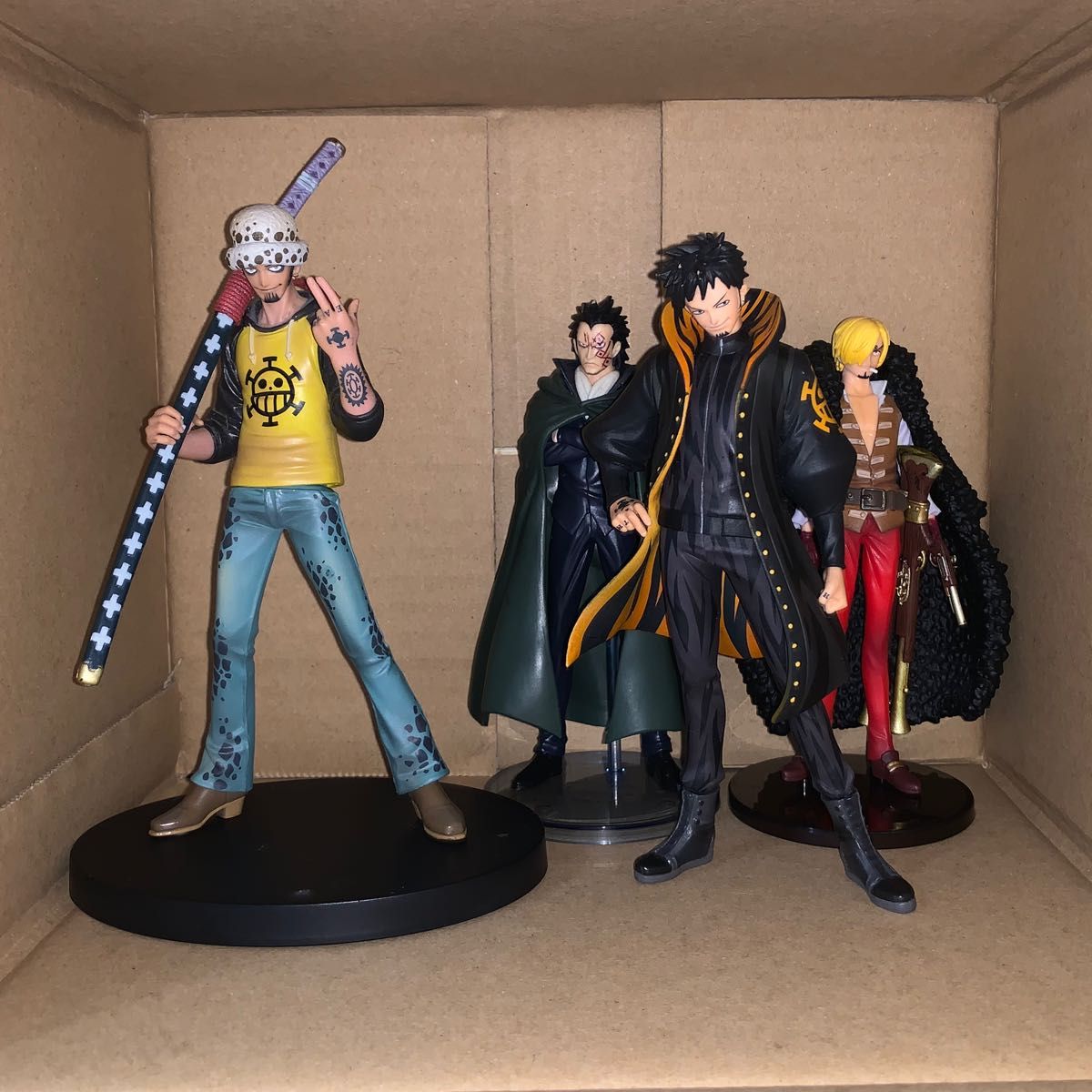 ONEPIECE ワンピース フィギュア ジャンク品 6体 まとめ売り ロー ゾロ サンジ サボ ドラゴン