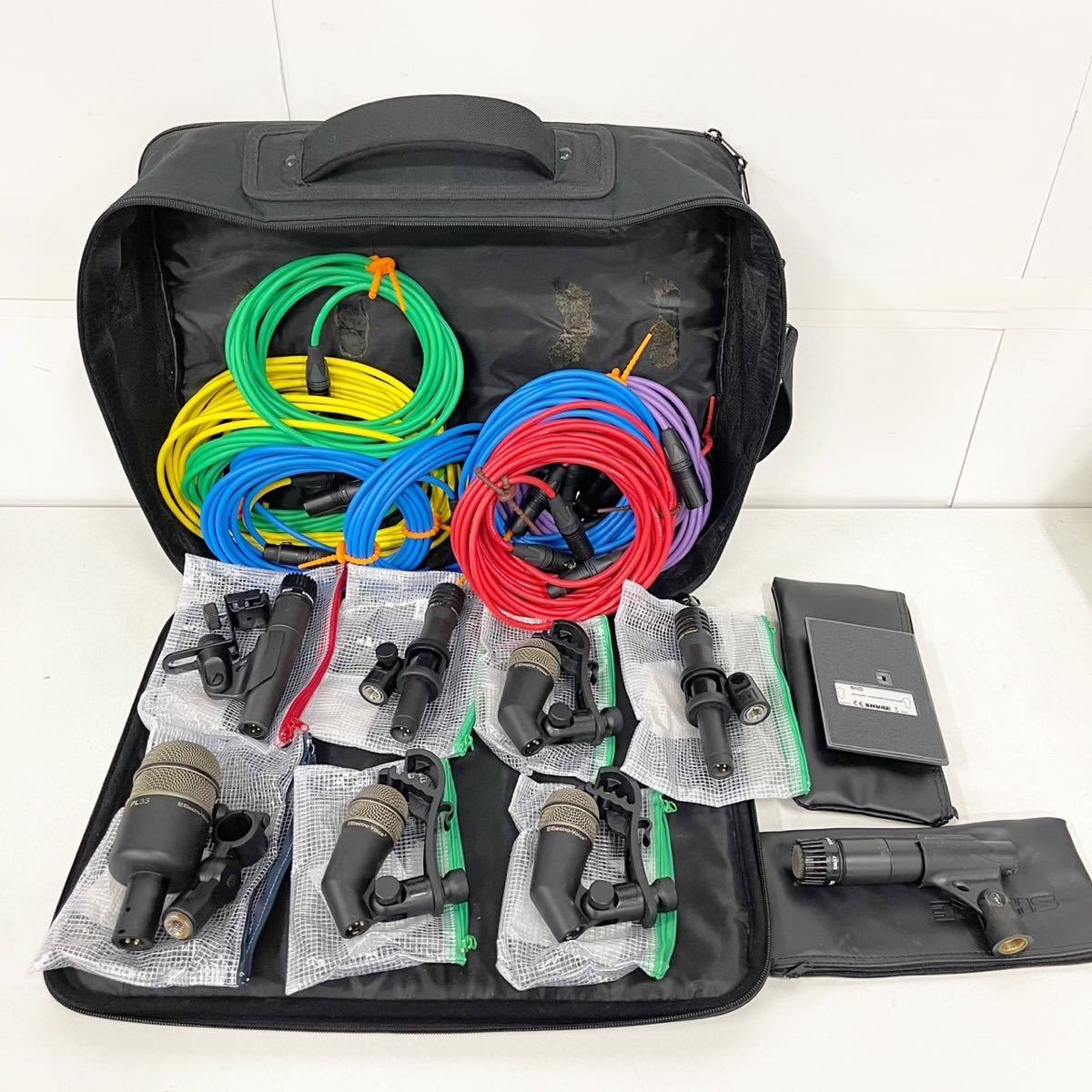 チェック】 マイク EV PL35 PL33 PL37 SHURE BETA 91A SM57 ケーブル