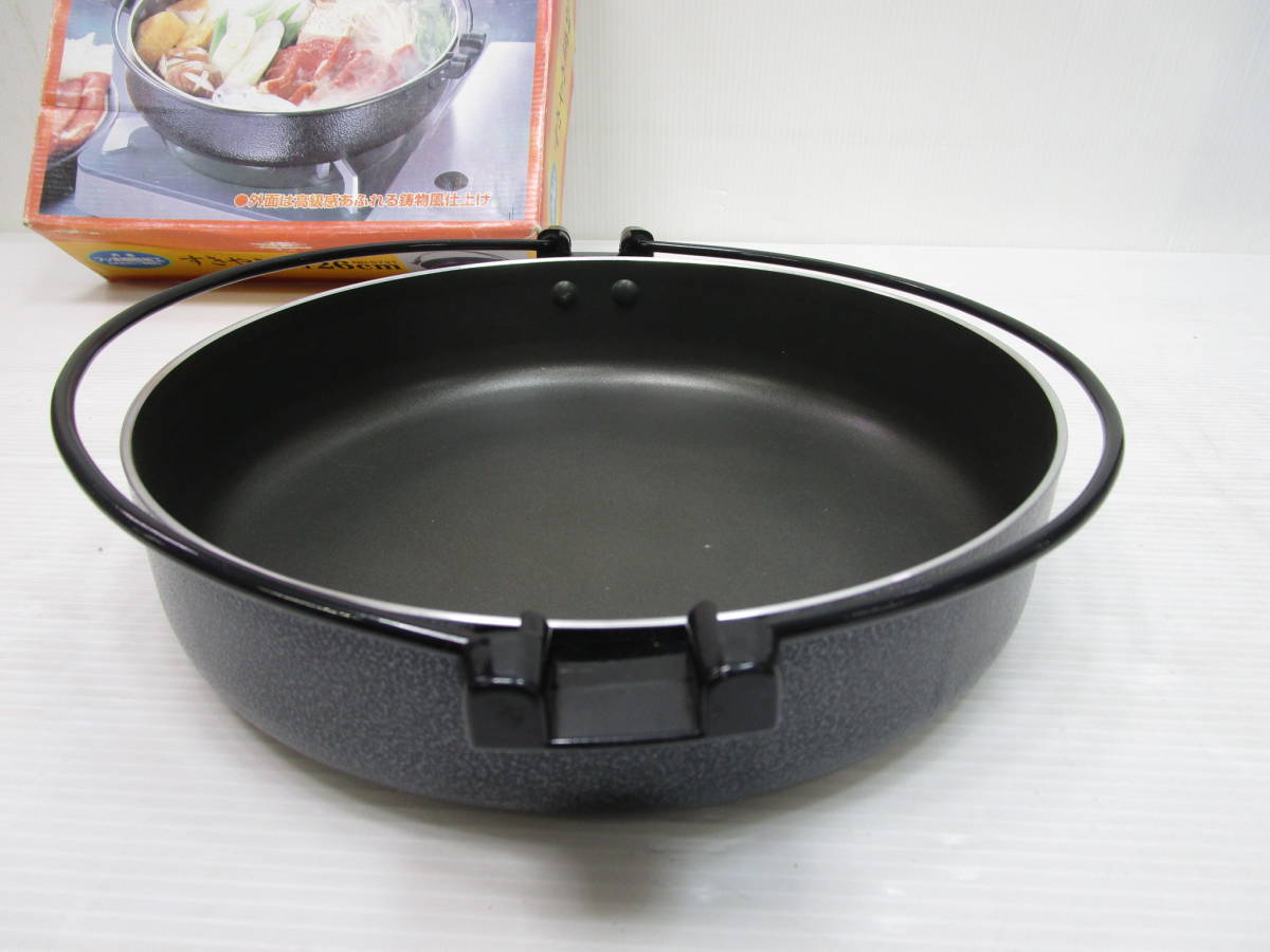 L786* desk saucepan inside diameter 26cm aluminium .. saucepan .. roasting motsunabe .. saucepan hot water tofu Chankonabe * secondhand goods 