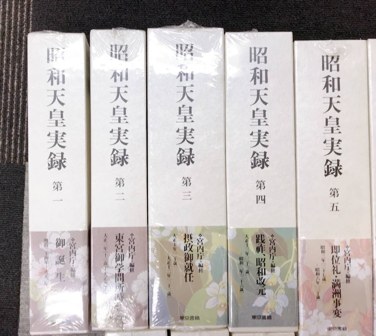 昭和天皇実録 第1~第18+人名索引 年譜 全19冊セット 宮内庁 お誕生