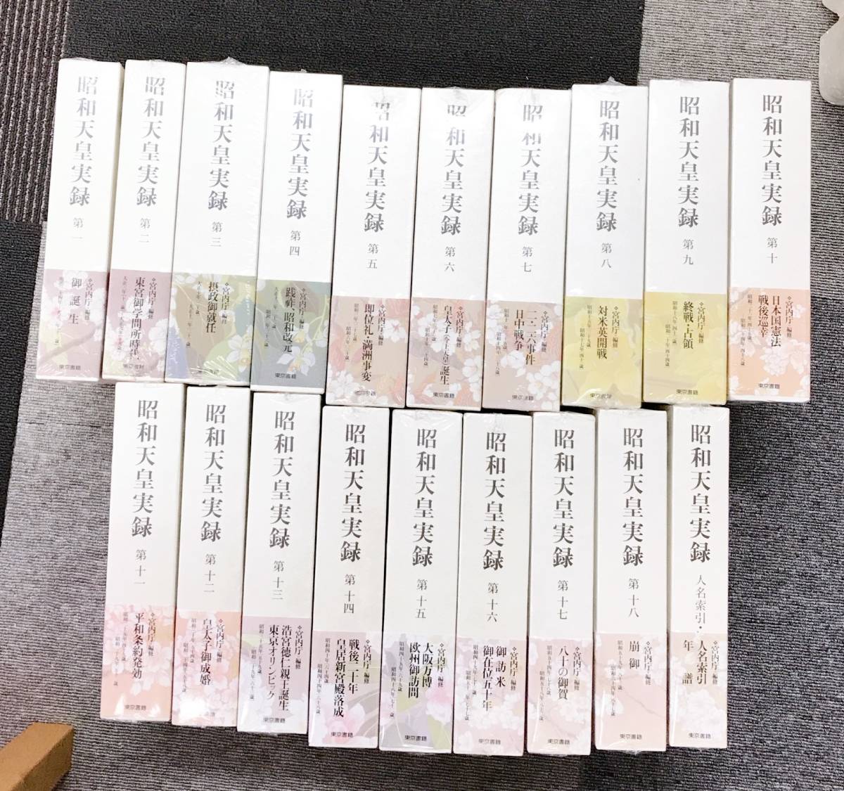昭和天皇実録 第1~第18+人名索引 年譜 全19冊セット 宮内庁 お誕生