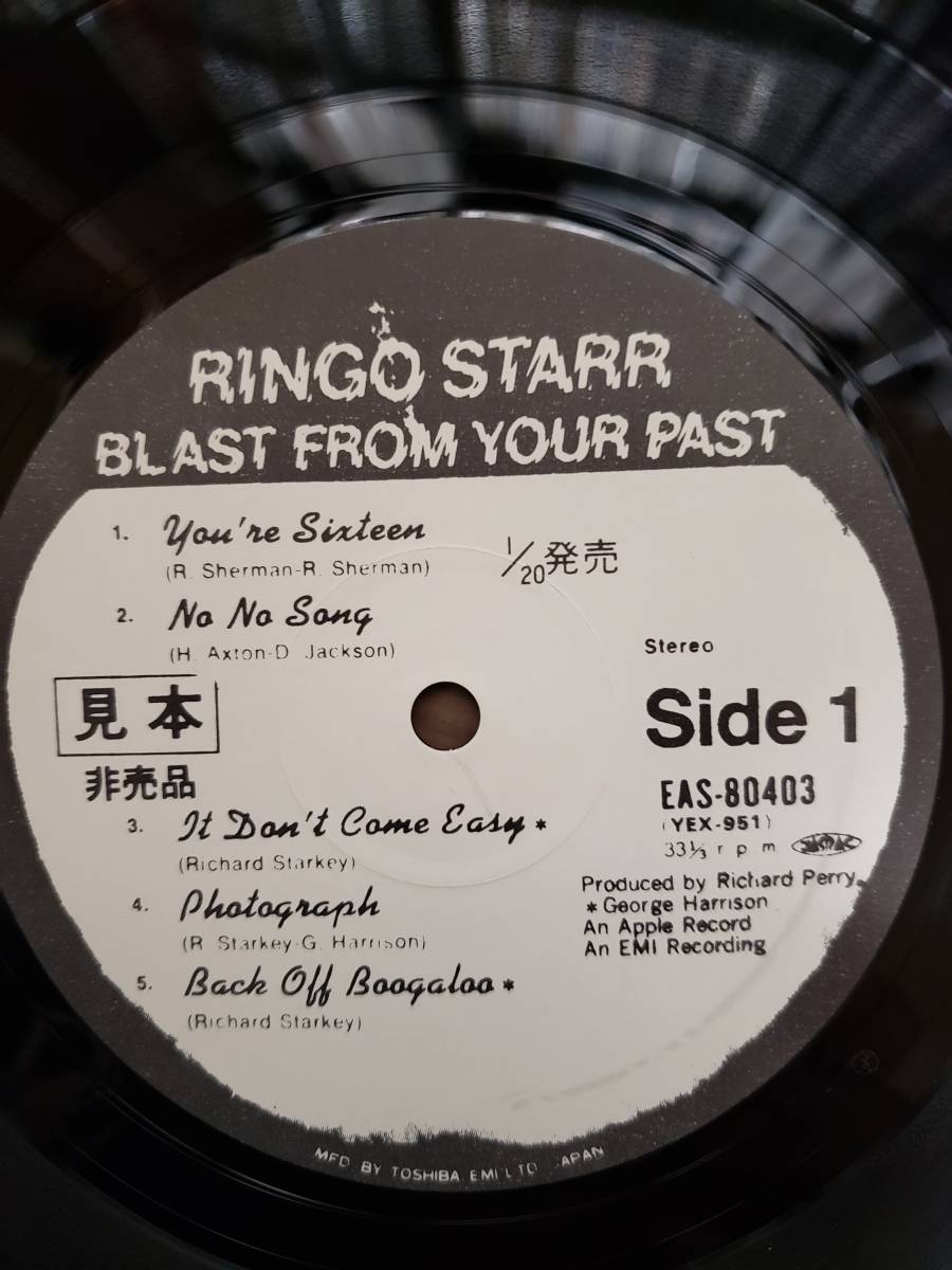 RINGO STARR リンゴ　スター　LP見本盤　盤キズ無し　想い出を映して　まとめ買いがお得に_画像2