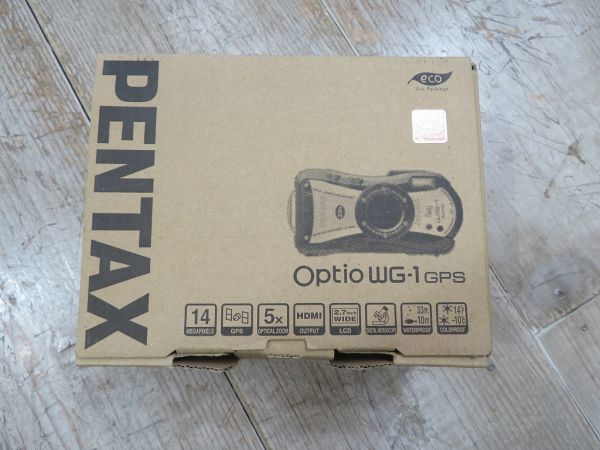 [ long-term keeping goods /D0326] PENTAX/ Pentax optio WG-1/ body camera none [ box / manual / strap /AV cable / software CD-ROM another ]