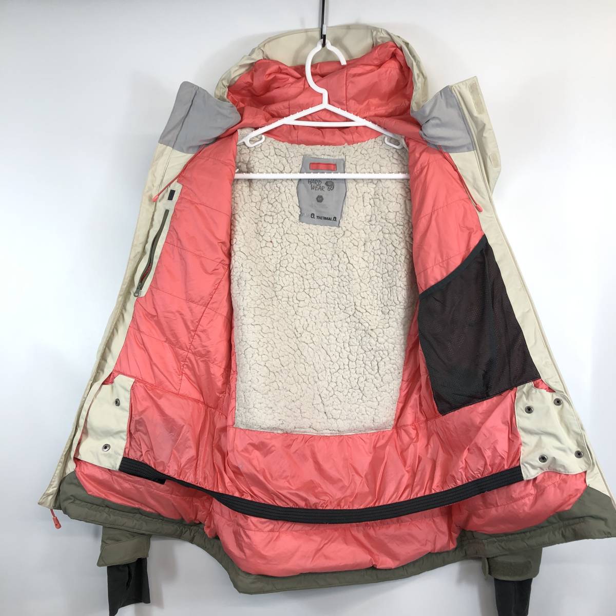 マウンテンハードウェア MountainHardwear スノージャケット レディースSサイズ 海外企画 オフホワイト ピンク グレー