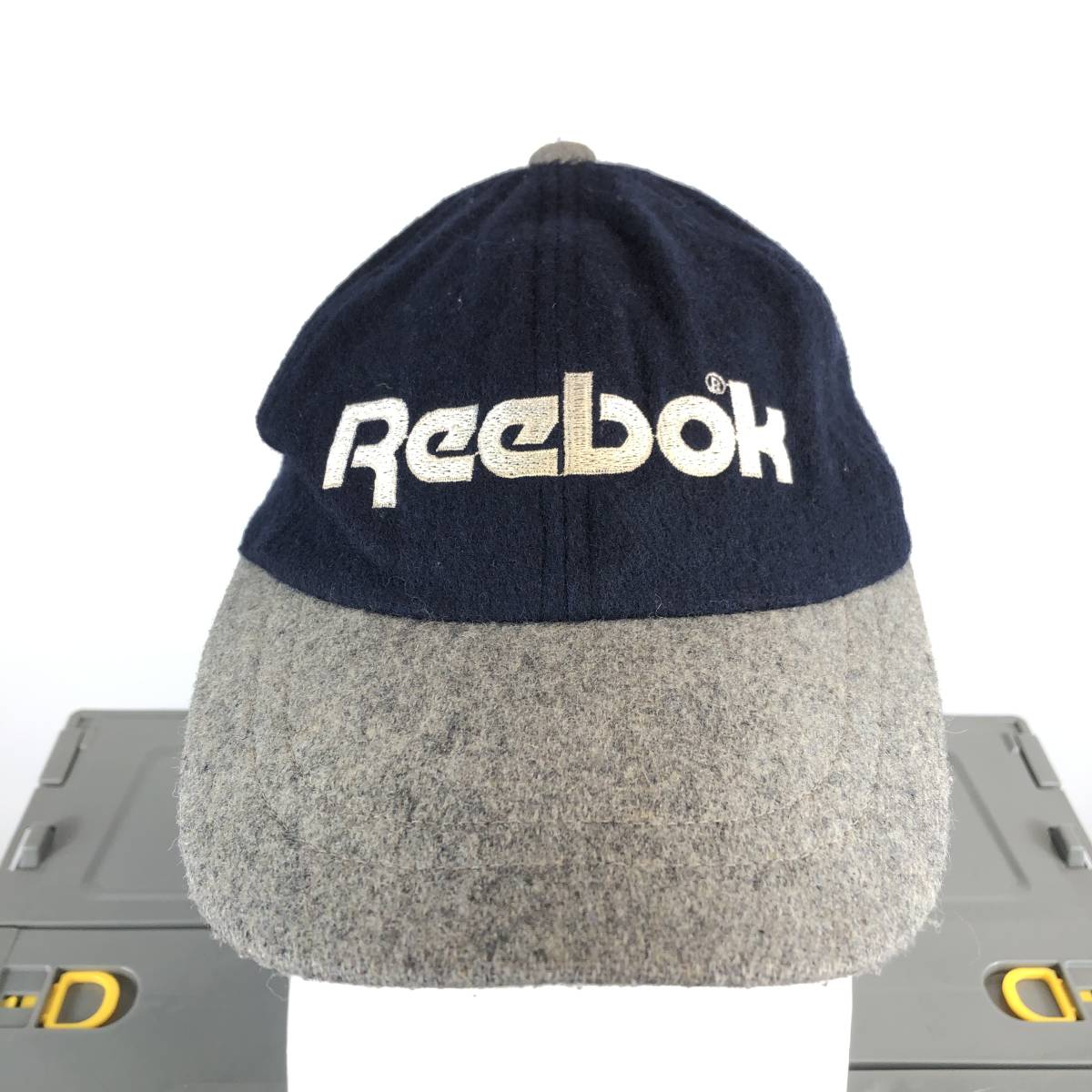 90s リーボック Reebok 6パネル ウールキャップ フリーサイズ