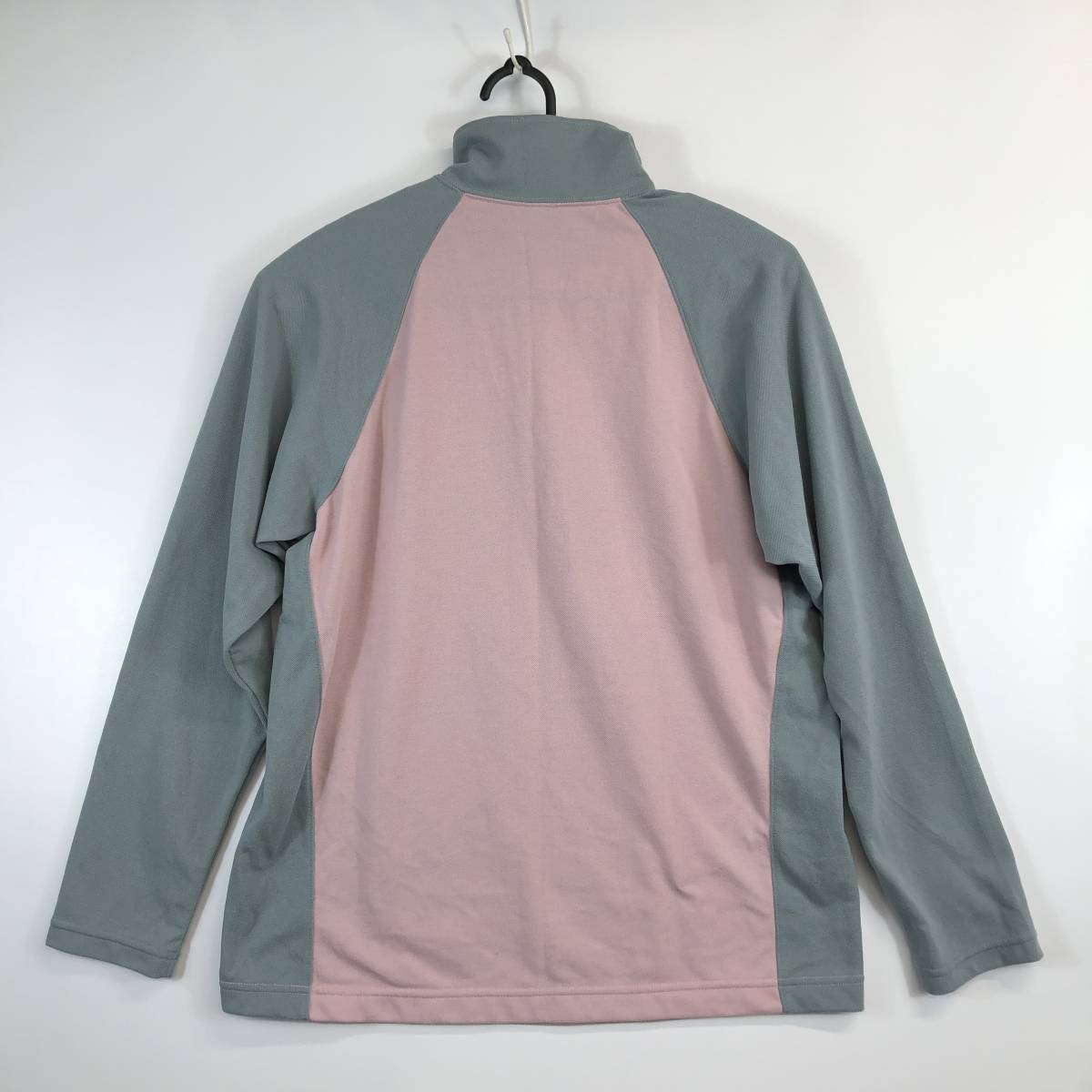 モンベル Mont-bell ブリーズスパン ハイネック クリックシャツ Women's 1104624 ピンク グレー Lサイズ