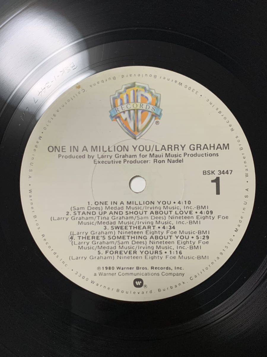 ★LP/US盤/Larry Graham/One In A Million You/BSK 3447/ラリー・グラハム/レコードの画像4