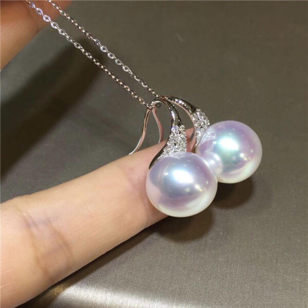 経典ブランド あこや真珠 天女 イエローゴールド K18YG アコヤ 18K