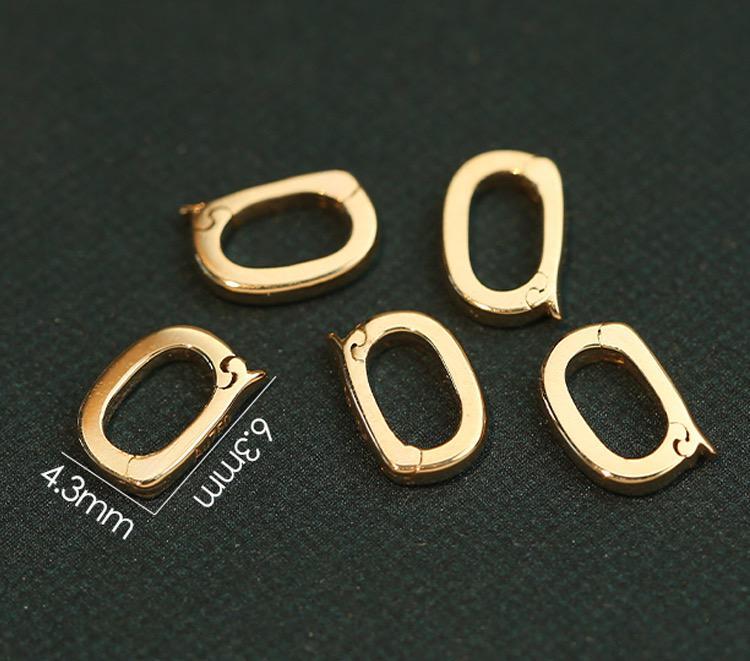 K18YG イエローゴールド WG 18K チェーンの繋ぎ 留め金具 バチカン