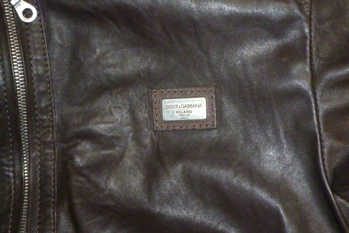Dolce&gabbana レザージャケット parka Brown | noonanwaste.com