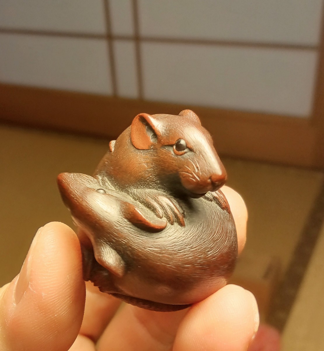 最旬ダウン 根付 根付 57 銘あり 座り猪 - www.uspsiena.it