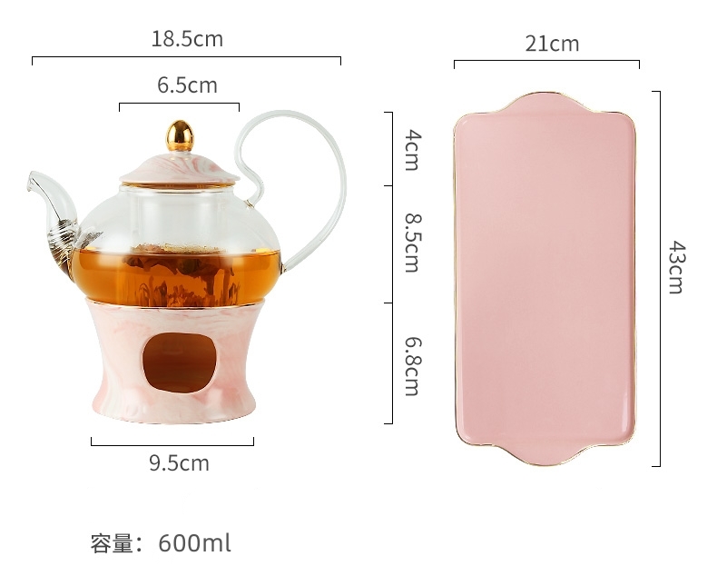  весна новый товар teapot чайная чашка блюдце tray имеется европейская посуда чайная посуда 6 покупатель комплект подставка имеется ложка имеется подарок розовый 