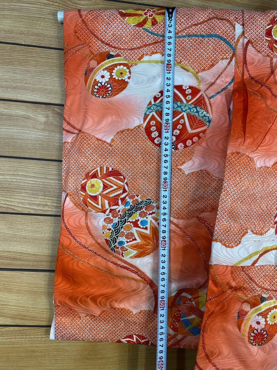  три лет кимоно нижняя рубашка комплект * натуральный шелк длина 90cm "Семь, пять, три" девочка воротник имеется 