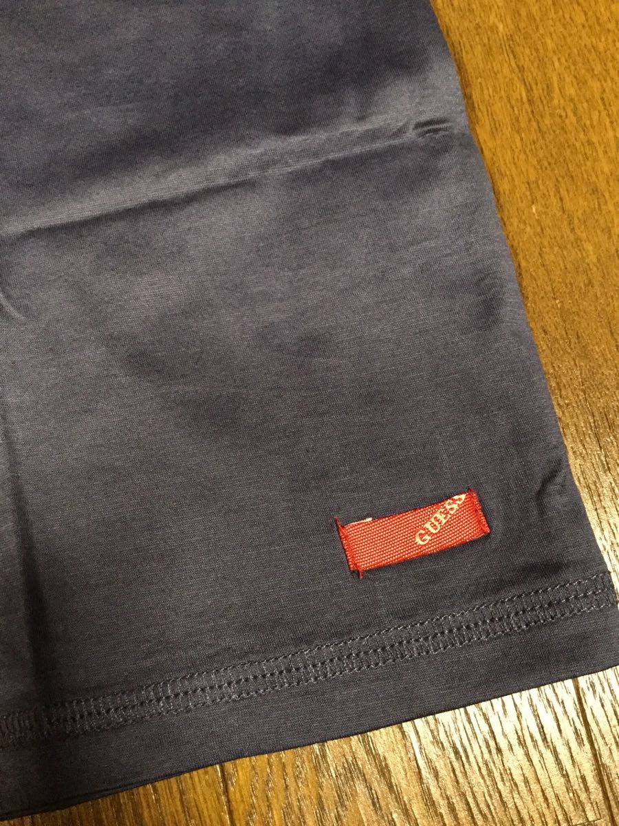 未使用「GUESS」バックプリント クルーネックTEE Navy SIZE:S トルコ製_画像3