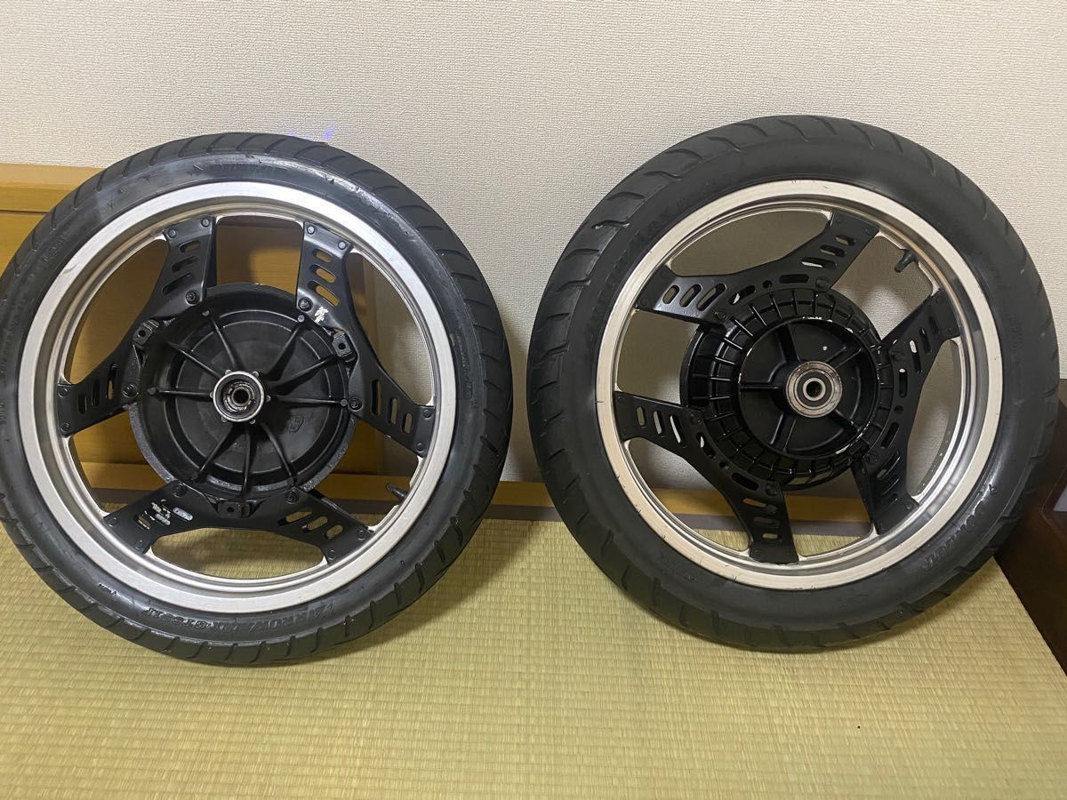 CBX400F 1型 前後 タイヤホイール ※直接引き取り大歓迎 送料込み55000