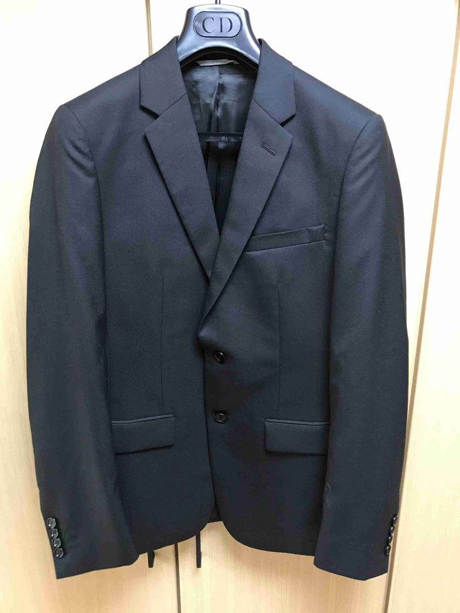  regular unused 16SS Dior Homme Dior Homme Uniforme KRIS VAN ASSCHE 2B suit setup black 44R 633U720A3220