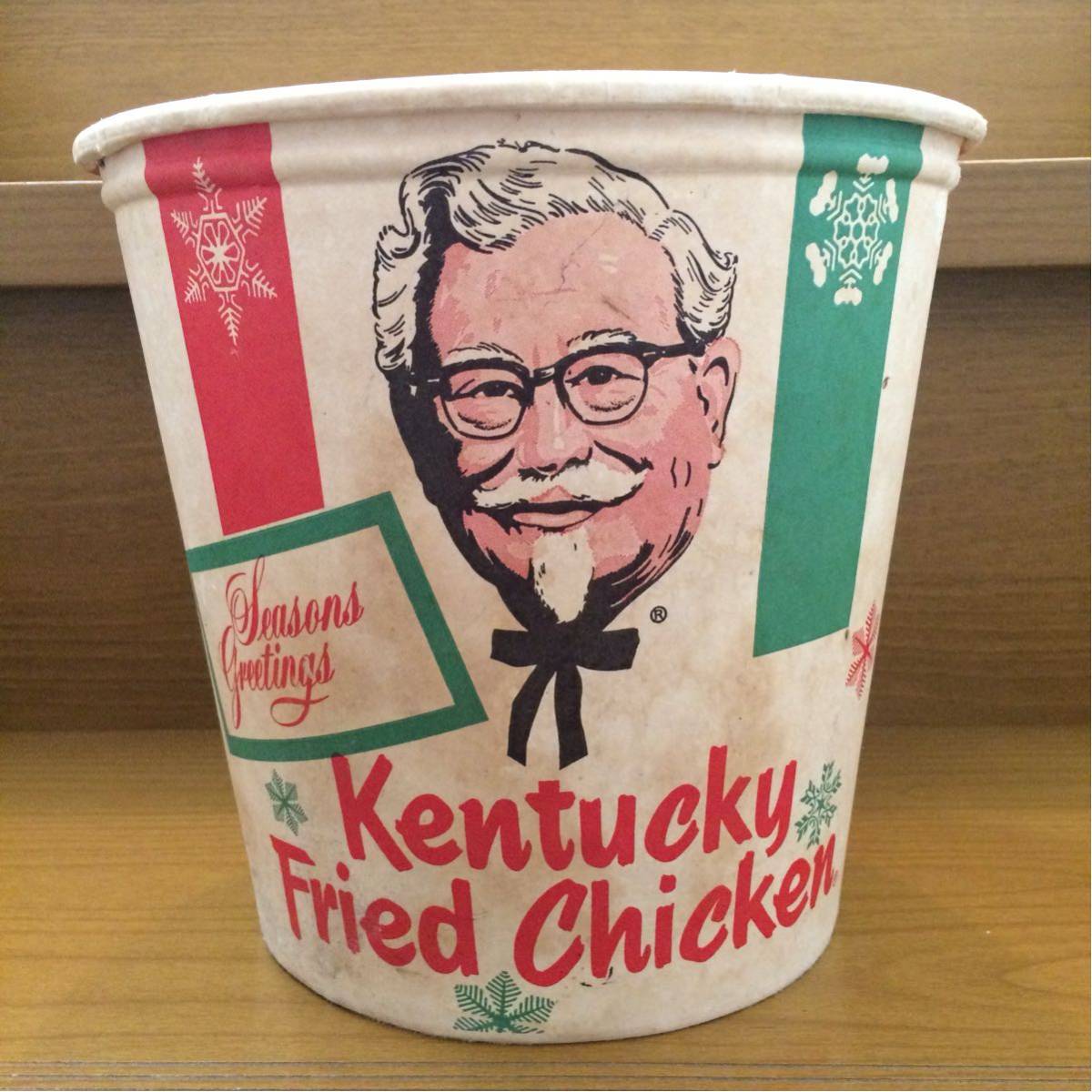 ビンテージ KFC ケンタッキー フライド チキン HUMAN MADE ヒューマンメイド NIGO マクドナルド 看板 ディスプレイ バーレル バケツ 空箱 2_画像3