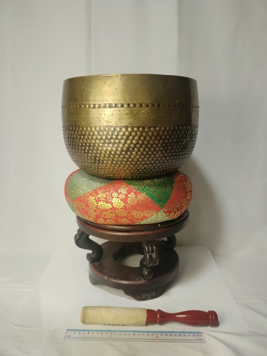 特大55センチ【磬子 大徳寺 りん】仏具 おりん 寺院 梵音具 リン 台座