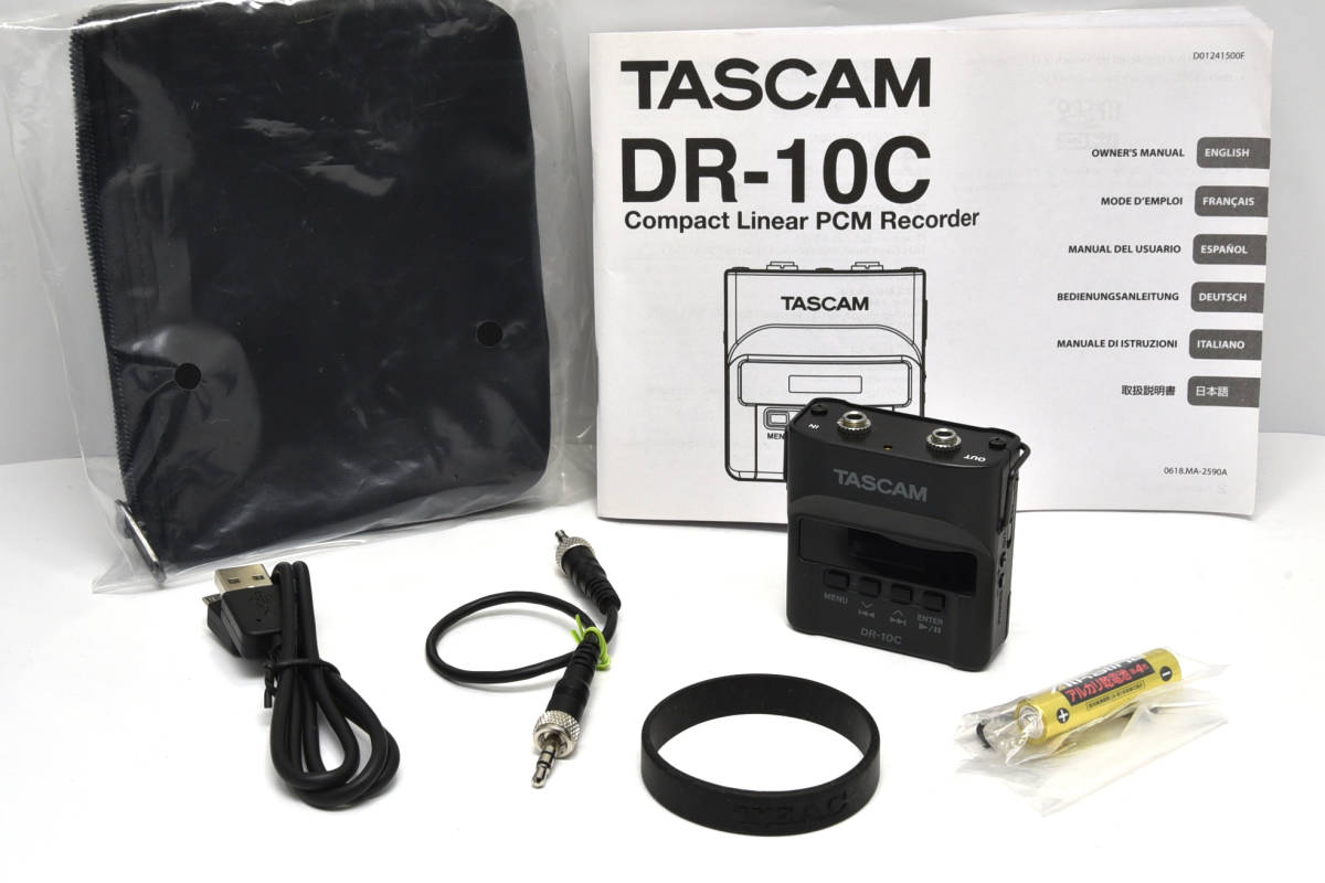 タスカム マイクロリニアPCMレコーダー　TASCAM DR-10CS　ワイヤレスマイクシステム用　SENNHEISER　ポータブルデジタルレコーダー ★★