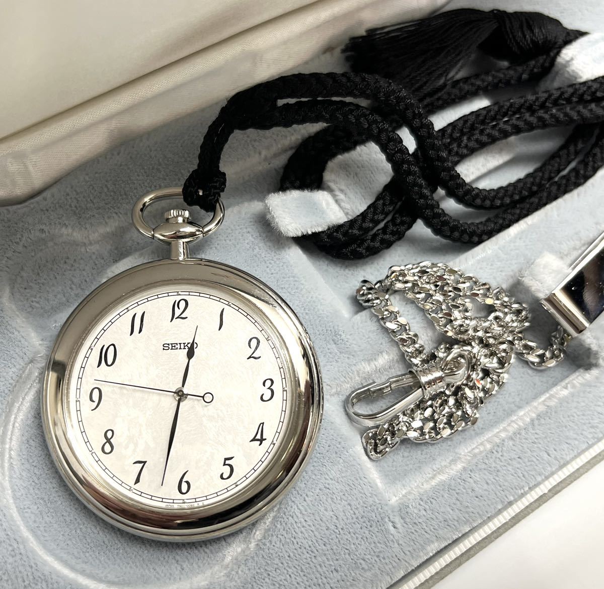 SEIKO×JAL セイコー シルバー925 銀製枠 クォーツ 懐中時計 silver