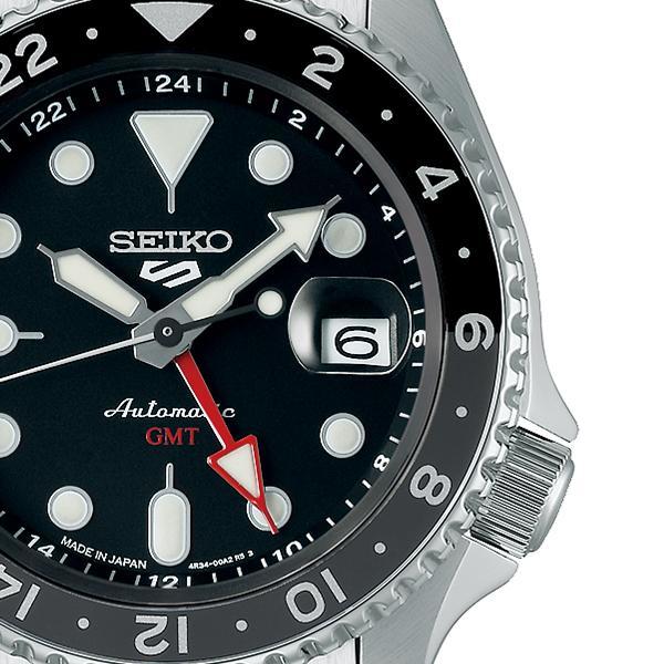 SEIKO セイコー5スポーツ SKX Sports Style GMTモデル メカニカル ブラック 日本製 自動巻き人気モデル メンズ腕時計 SBSC001 新品_画像4