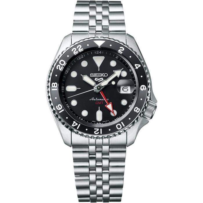 SEIKO セイコー5スポーツ SKX Sports Style GMTモデル メカニカル ブラック 日本製 自動巻き人気モデル メンズ腕時計 SBSC001 新品_画像1