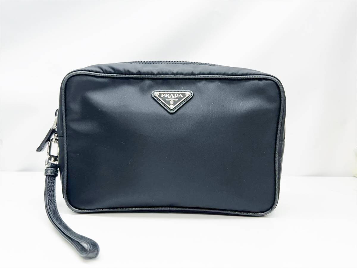 PRADA 三角ロゴ クラッチバッグ セカンドバッグ プラダ - 通販