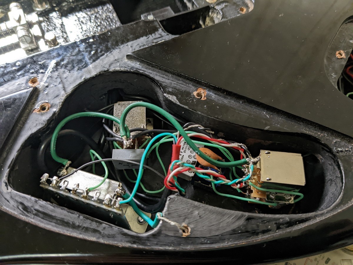 ホワイトブラウン Ibanez RGA42TZ metal full covered 2H MOD - 通販