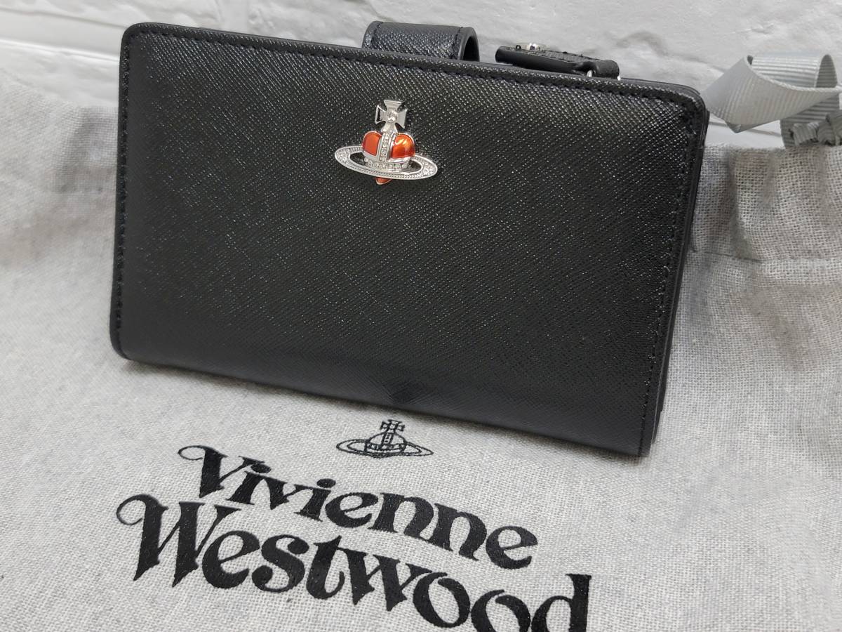 722□Vivienne Westwood 二つ折り財布 DIAMANTE ヴィヴィアンウエスト 
