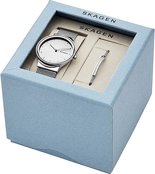 SKAGEN スカーゲン skw1105 Freja Box Set silver stainless SKW1105 シルバーステンレス ギフトセット レディース腕時計