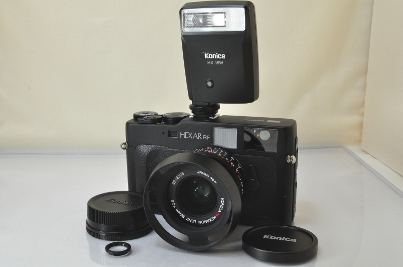 ★★極上品 Konica Hexar RF 35mm Rangefinder Film Camera + M-Hexanon 28mm F/2.8 Lens♪♪#5498_画像1