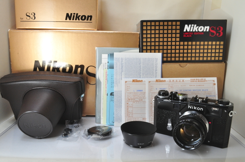 ★★新品級 Nikon S3 Limited Edition Black + Nikkor-S 50mm F/1.4 Lens w/Box♪♪#5507_画像1
