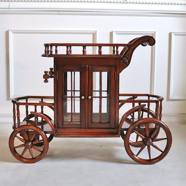 輸入雑貨 世界最高峰 カリブの宝 全面マホガニー 『馬車型シンデレラ