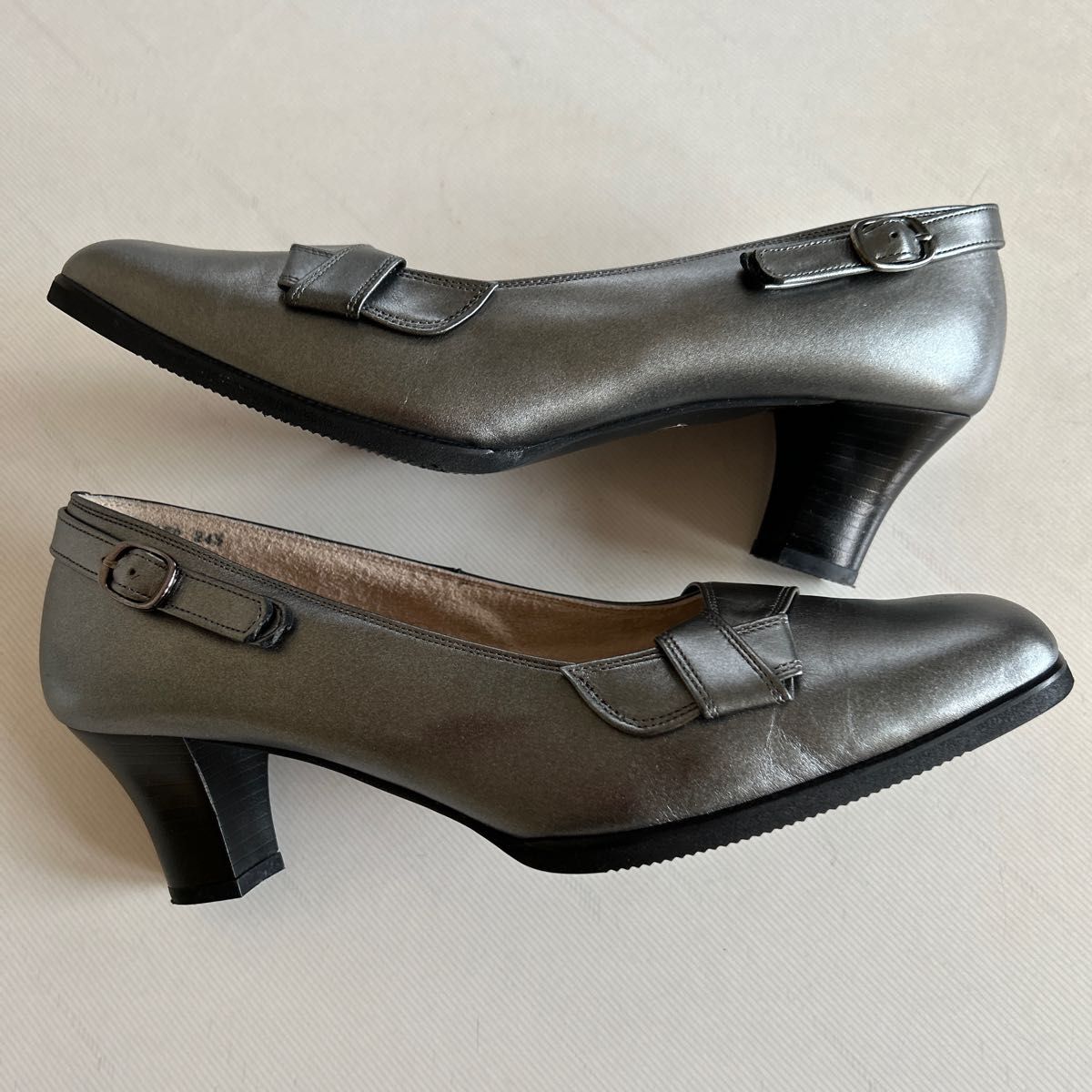 百貨店購入 SALON DE GRES サロン ド グレー 日本製 パンプス 24.5cm 美品