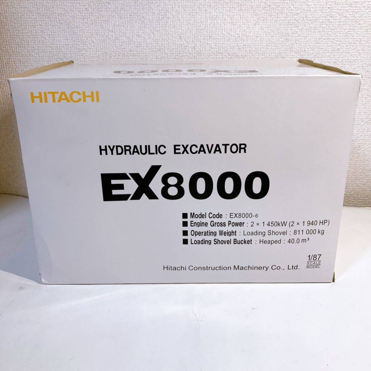 日立建機 油圧ショベル EX8000 1/87 【HITACHI 重機 建機】|Yahoo