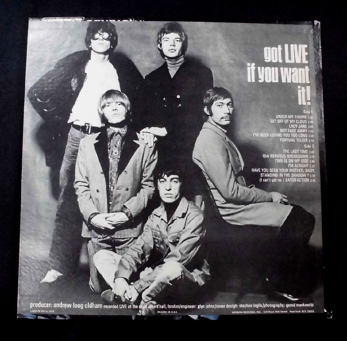 ●US-London RecordsオリジナルMono,EX:EX+Copy!! The Rolling Stones / Got Live If You Want It! - 1