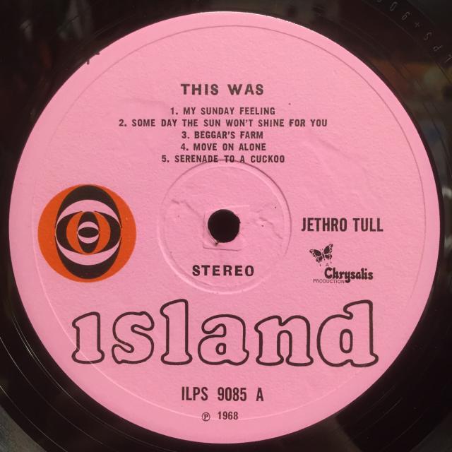 中古 JETHRO TULL This Was UK Island Pink Circ agapeeurope.org