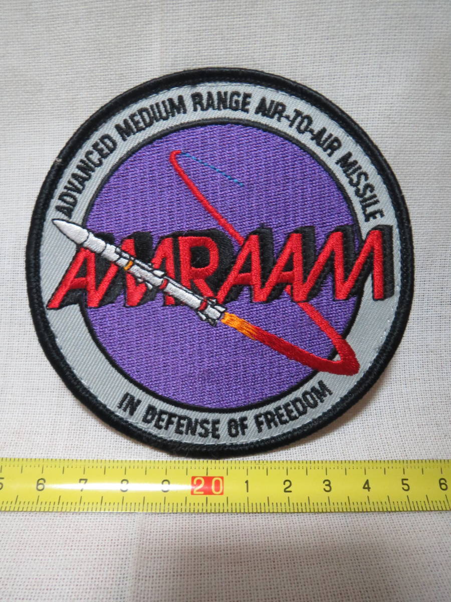 実物 アメリカ空軍 海軍 海兵隊 AMRAAM アムラーム 空対空ミサイル 発展型中距離空対空ミサイル パイロット フライトジャケット_画像1