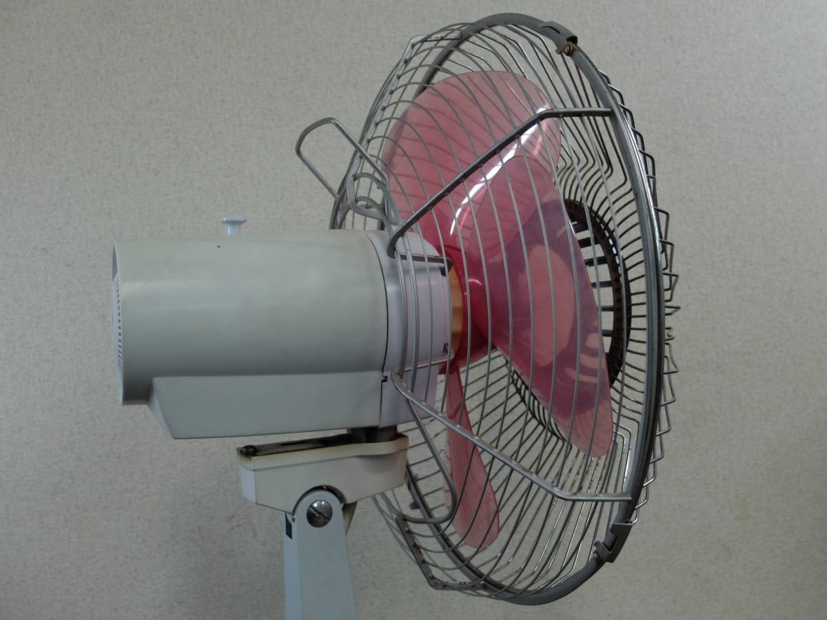 **.! red feather! Toshiba D-30PA operation goods!TOSHIBA Showa Retro antique electric fan 30cm 4 sheets wings root **