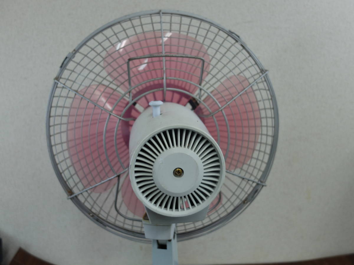 **.! red feather! Toshiba D-30PA operation goods!TOSHIBA Showa Retro antique electric fan 30cm 4 sheets wings root **