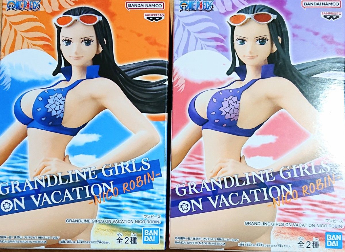 未開封新品☆ニコ ロビン「ワンピース」 GRANDLINE GIRLS ON VACATION-NICO ROBIN-全2種セット