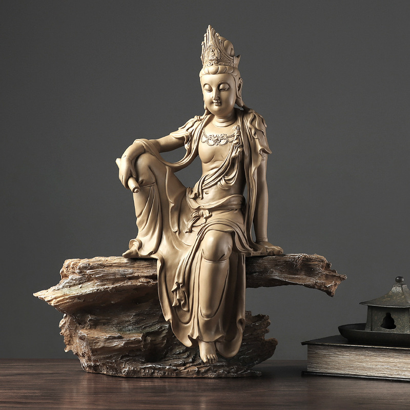 自在観音菩薩 仏像置物仏教美術 置物