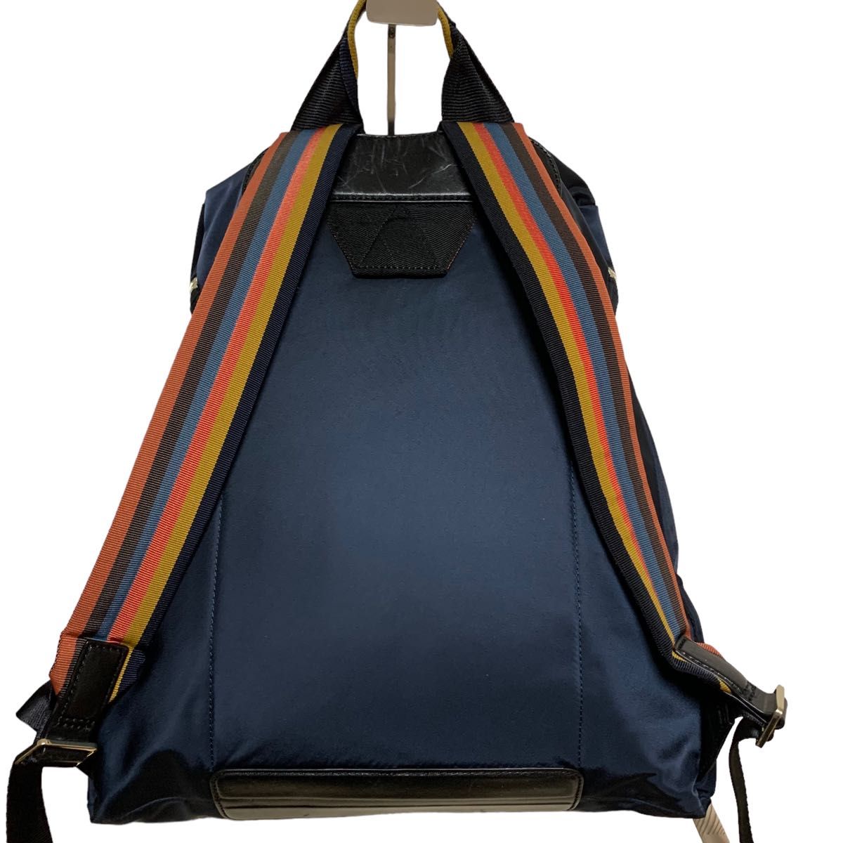 美品 Paul Smith ポールスミス マルチストライプ リュック ナイロン