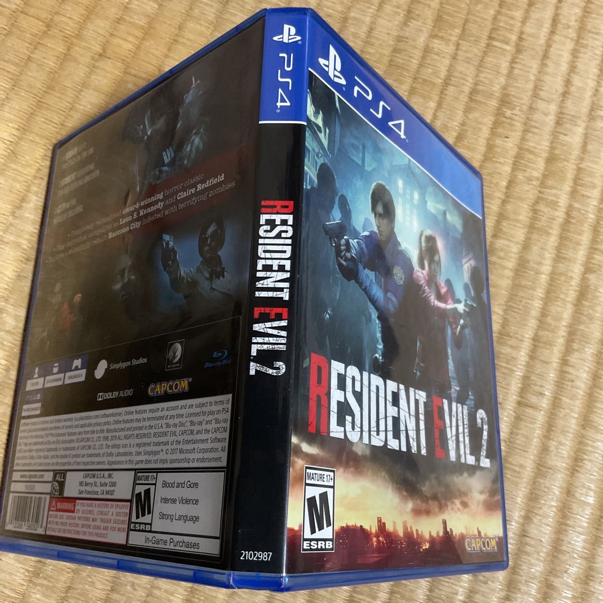 PS4 Resident Evil 2 バイオハザードRE2 BIOHAZARD 海外版の画像7