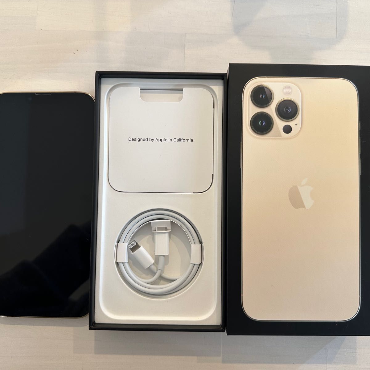 iPhone 13 Pro Max ゴールド 256GB SIMフリー バッテリー96%|PayPayフリマ
