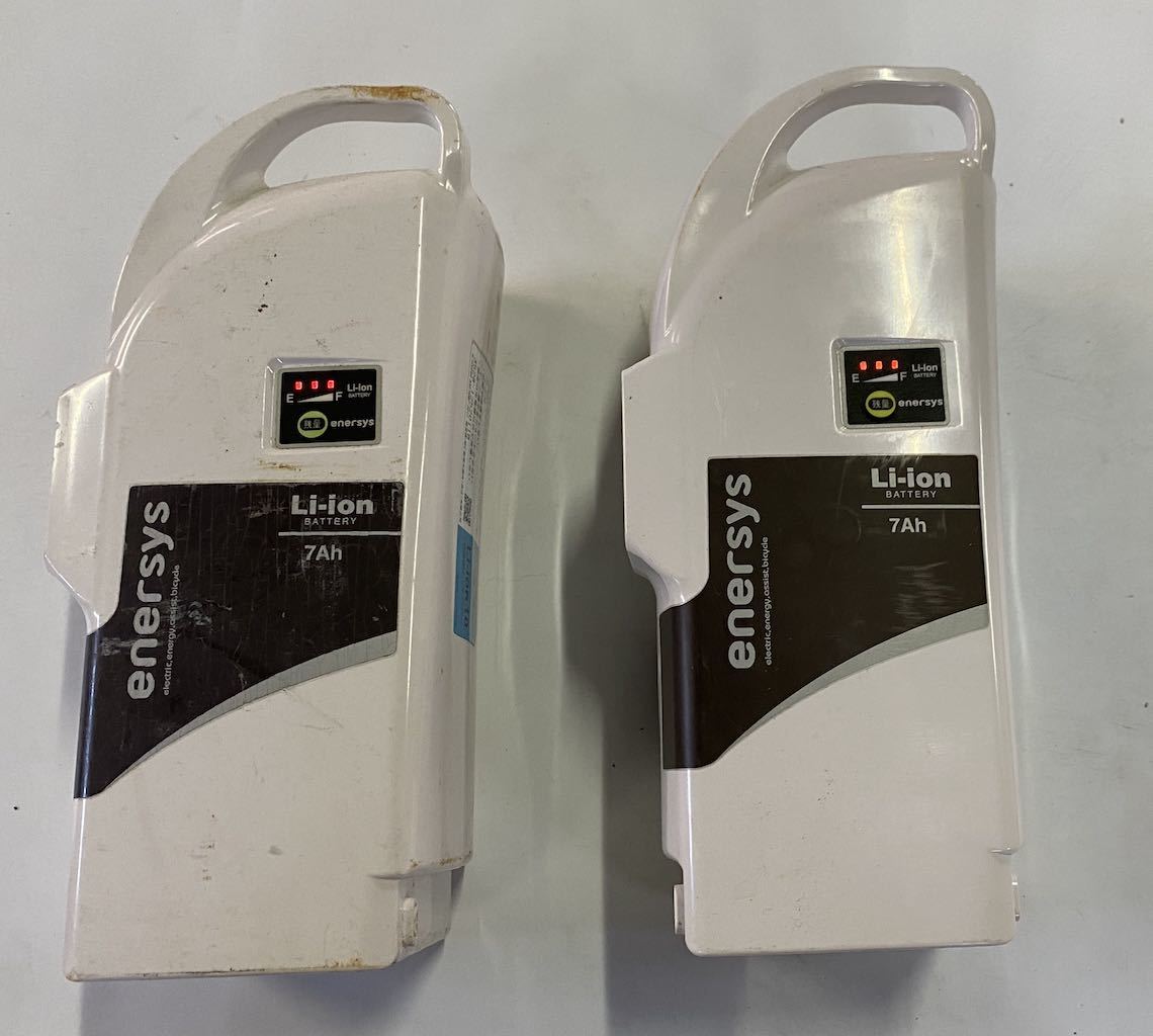 ○日本正規品○ 送料無料 あさひ 54.6V ENERSYS 自転車バッテリー 2A ENB-AB07 電動自転車 モペット用充電器 48V 2個セット 2個セット 充電器付 電動自転車 54.6V 48V 2A 電動自転車 ひねちゃ モペット用充電器