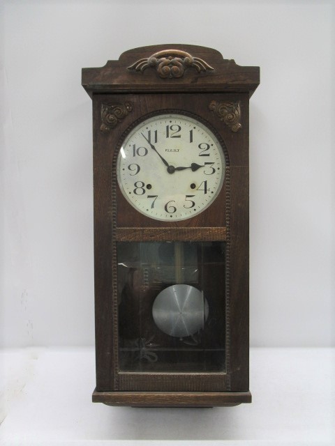 ヤフオク! - ☆上0179 柱時計 ジャンク品 掛時計 掛け時計 壁掛け...