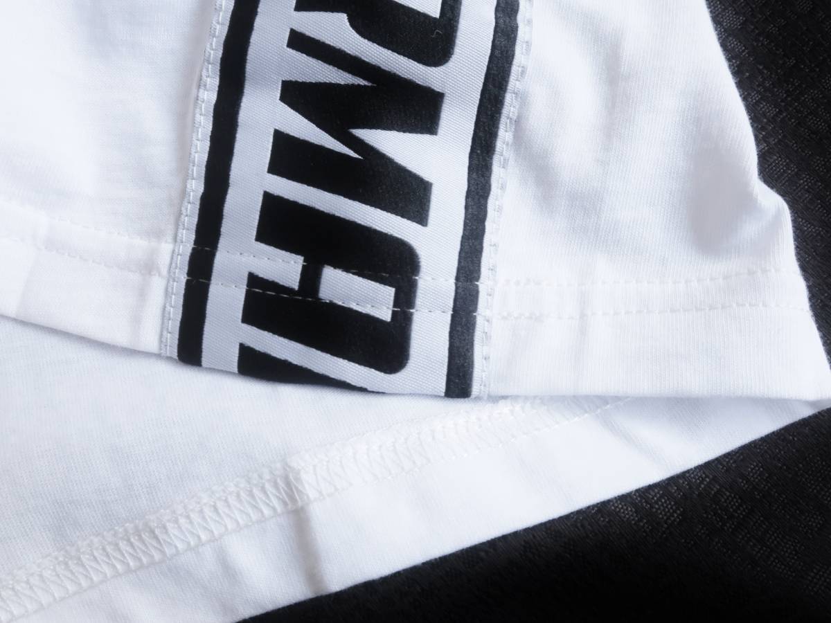  новый товар * Armani * большой размер * белый рубашка-поло * рейсинг Logo лента * короткий рукав вязаный рубашка белый чёрный XXL*ARMANI*951